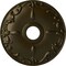 Ekena Millwork Kent Ceiling Medallion (Fits Canopies up to 5"), Hand-Painted Green Gold, 18"OD x 3 1/2"ID x 1 1/4"P CM18KEGGS - alternate 1